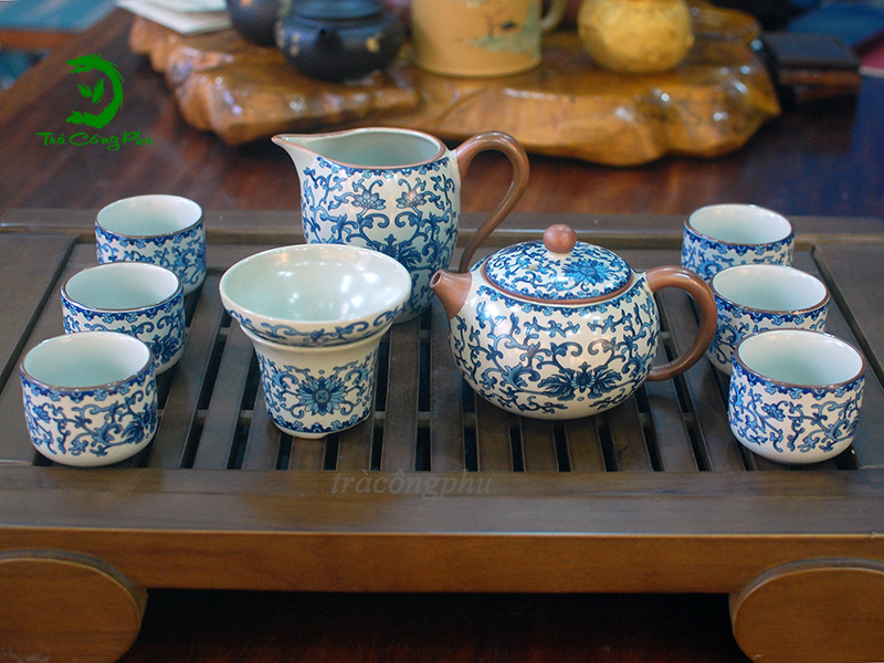 Bộ Ấm Chén Sứ Thanh Hoa Tây Thi - BAC437